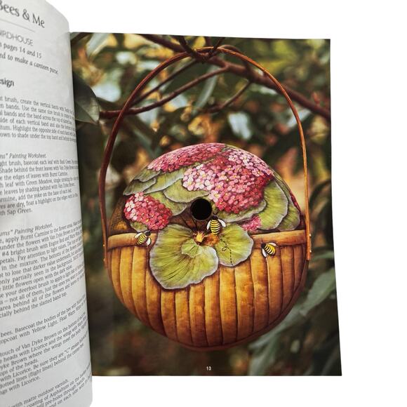 Vintage Gourd-geous Homes for Birds Decorative Painting Instruction Book 2001 - Picture 5 of 7